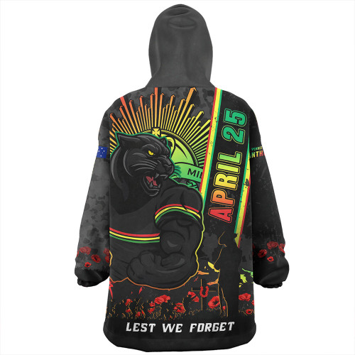 Penrith Panthers Snug Hoodie Anzac Day Lest We Forget Strong Fighting Spirit Penrith Panthers Snug Hoodie Anzac Day Lest We Forget Strong Fighting Spirit