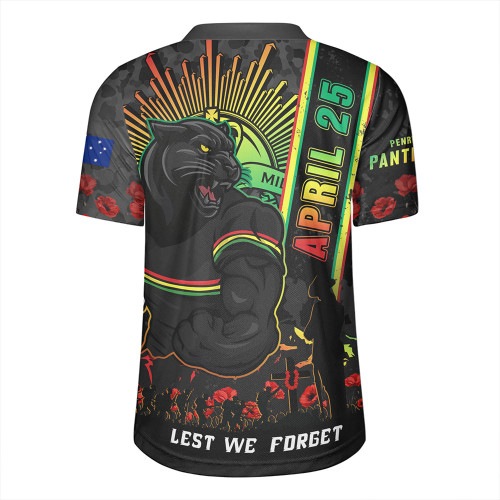 Penrith Panthers Rugby Jersey Anzac Day Lest We Forget Strong Fighting Spirit Penrith Panthers Rugby Jersey Anzac Day Lest We Forget Strong Fighting Spirit