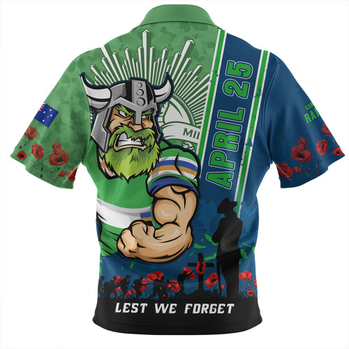 Canberra Raiders Hawaiian Shirt Anzac Day Lest We Forget Strong Fighting Spirit Canberra Raiders Hawaiian Shirt Anzac Day Lest We Forget Strong Fighting Spirit