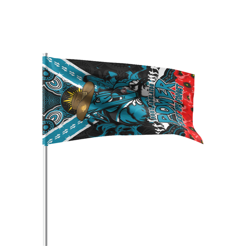 Port Adelaide Flag Parade Ripped Legacy Of The Game The ANZAC Spirit Lives On