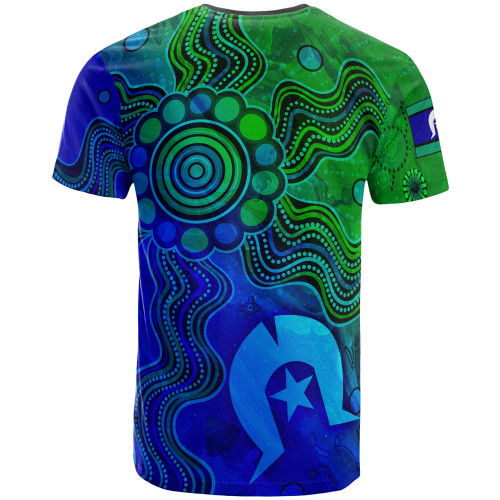 [Custom] Australia Aboriginal T-Shirt - Torres Strait Islands Flag