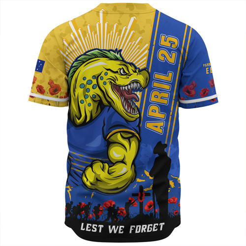 Parramatta Eels Baseball Shirt Anzac Day Lest We Forget Strong Fighting Spirit Parramatta Eels Baseball Shirt Anzac Day Lest We Forget Strong Fighting Spirit