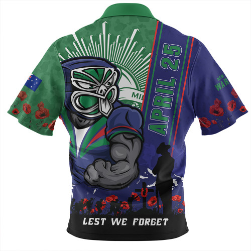 New Zealand Warriors Hawaiian Shirt Anzac Day Lest We Forget Strong Fighting Spirit New Zealand Warriors Hawaiian Shirt Anzac Day Lest We Forget Strong Fighting Spirit