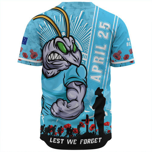 New South Wales Blues Baseball Shirt Anzac Day Lest We Forget Strong Fighting Spirit New South Wales Blues Baseball Shirt Anzac Day Lest We Forget Strong Fighting Spirit