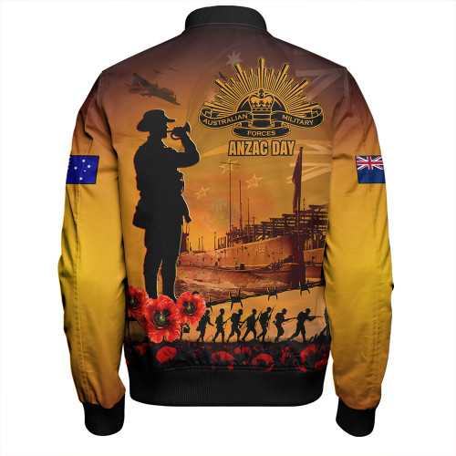 Australia Bomber Jacket ANZAC Day Guardian Of The Dawn