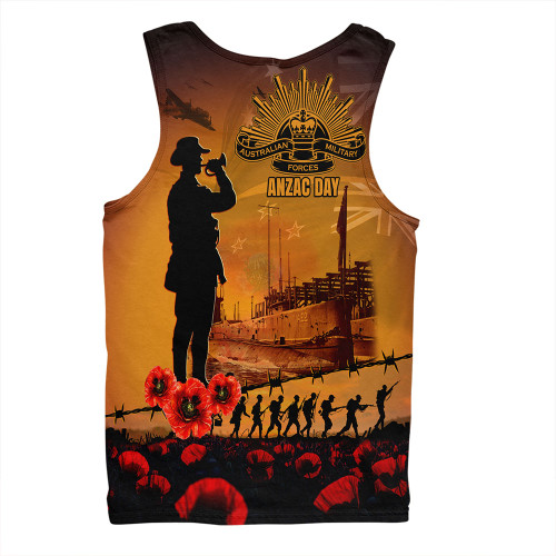 Australia Men Singlet ANZAC Day Guardian Of The Dawn Australia Men Singlet ANZAC Day Guardian Of The Dawn
