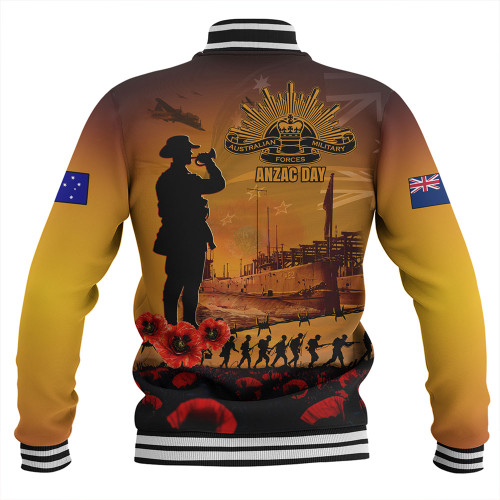Australia Baseball Jacket ANZAC Day Guardian Of The Dawn Australia Baseball Jacket ANZAC Day Guardian Of The Dawn