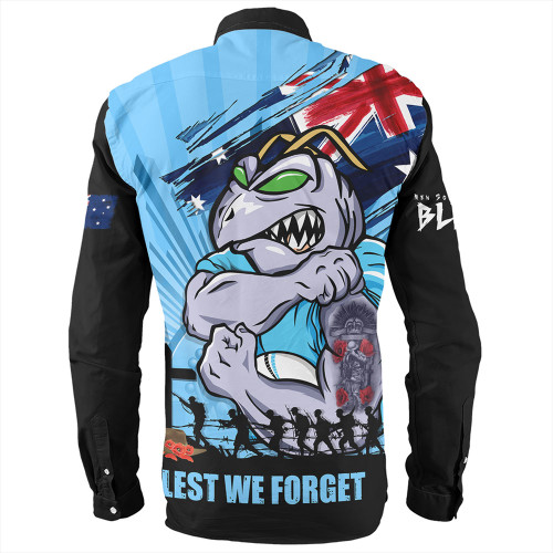 New South Wales Blues Long Sleeve Shirt Fearless ANZAC Defender New South Wales Blues Long Sleeve Shirt Fearless ANZAC Defender