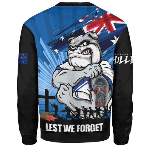 Canterbury-Bankstown Bulldogs Sweatshirt Fearless ANZAC Defender Canterbury-Bankstown Bulldogs Sweatshirt Fearless ANZAC Defender