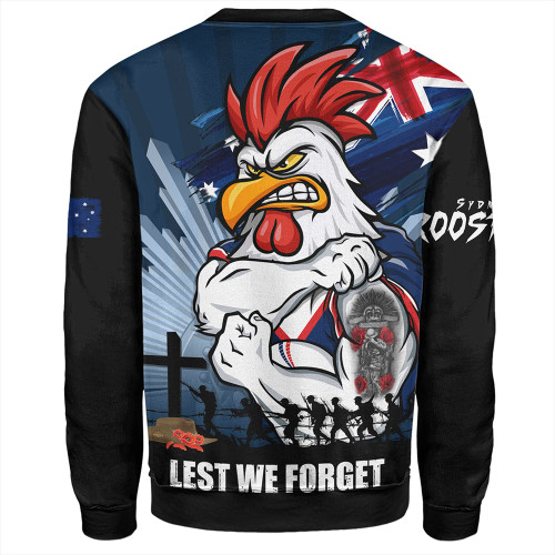 Sydney Roosters Sweatshirt Fearless ANZAC Defender Sydney Roosters Sweatshirt Fearless ANZAC Defender
