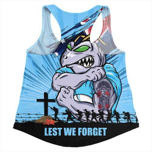 New South Wales Blues Women Racerback Singlet Fearless ANZAC Defender New South Wales Blues Women Racerback Singlet Fearless ANZAC Defender