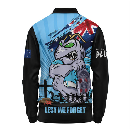 New South Wales Blues Long Sleeve Polo Shirt Fearless ANZAC Defender New South Wales Blues Long Sleeve Polo Shirt Fearless ANZAC Defender