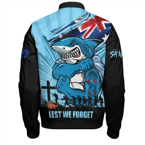 Cronulla-Sutherland Sharks Bomber Jacket Fearless ANZAC Defender