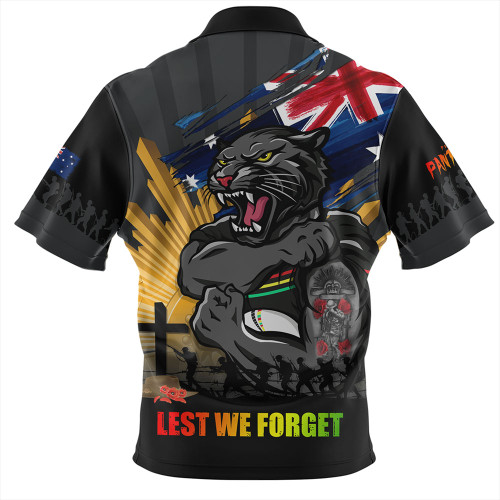 Penrith Panthers Hawaiian Shirt Fearless ANZAC Defender Penrith Panthers Hawaiian Shirt Fearless ANZAC Defender