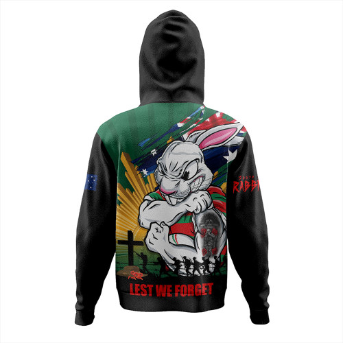South Sydney Rabbitohs Hoodie Fearless ANZAC Defender South Sydney Rabbitohs Hoodie Fearless ANZAC Defender