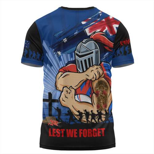 Newcastle Knights T-Shirt Fearless ANZAC Defender Newcastle Knights T-Shirt Fearless ANZAC Defender