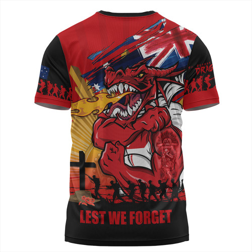 St. George Illawarra Dragons T-Shirt Fearless ANZAC Defender St. George Illawarra Dragons T-Shirt Fearless ANZAC Defender