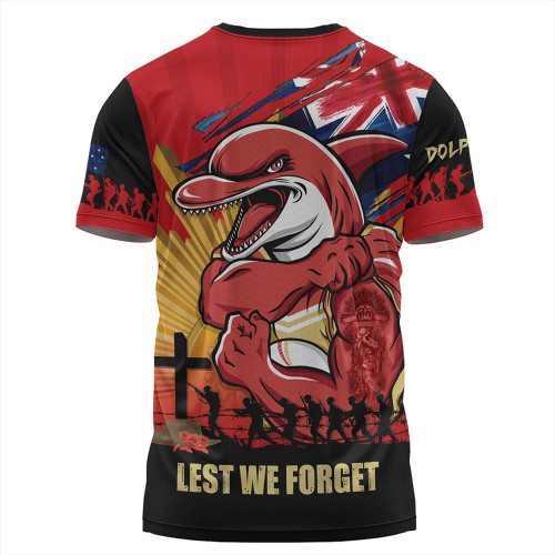 Redcliffe Dolphins T-Shirt Fearless ANZAC Defender
