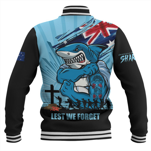 Cronulla-Sutherland Sharks Baseball Jacket Fearless ANZAC Defender Cronulla-Sutherland Sharks Baseball Jacket Fearless ANZAC Defender