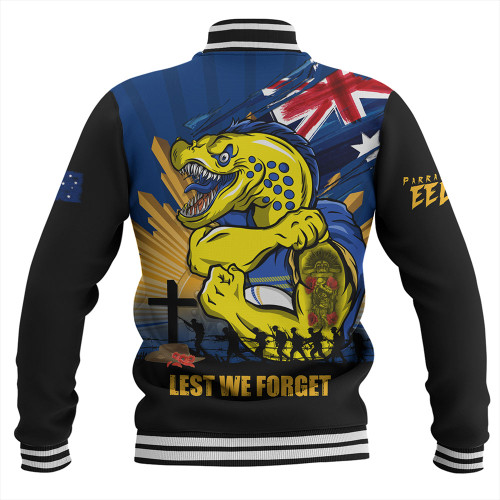 Parramatta Eels Baseball Jacket Fearless ANZAC Defender Parramatta Eels Baseball Jacket Fearless ANZAC Defender