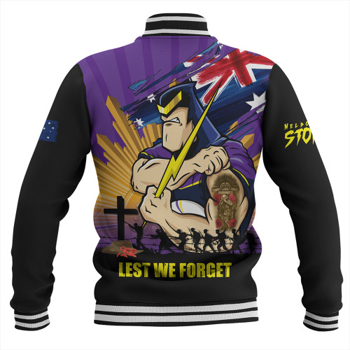 Melbourne Storm Baseball Jacket Fearless ANZAC Defender