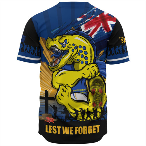Parramatta Eels Baseball Shirt Fearless ANZAC Defender Parramatta Eels Baseball Shirt Fearless ANZAC Defender