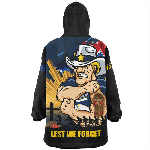 North Queensland Cowboys Snug Hoodie Fearless ANZAC Defender North Queensland Cowboys Snug Hoodie Fearless ANZAC Defender