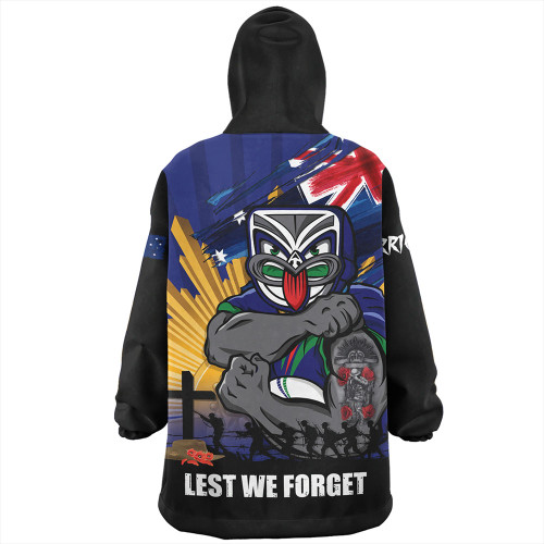 New Zealand Warriors Snug Hoodie Fearless ANZAC Defender New Zealand Warriors Snug Hoodie Fearless ANZAC Defender