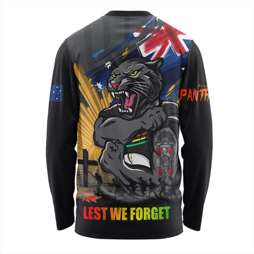 Penrith Panthers Long Sleeve T-shirt Fearless ANZAC Defender Penrith Panthers Long Sleeve T-shirt Fearless ANZAC Defender