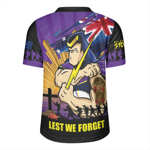 Melbourne Storm Rugby Jersey Fearless ANZAC Defender