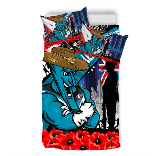 Port Adelaide Bedding Set Anzac Day Honor United In Spirit Port Adelaide Bedding Set Anzac Day Honor United In Spirit