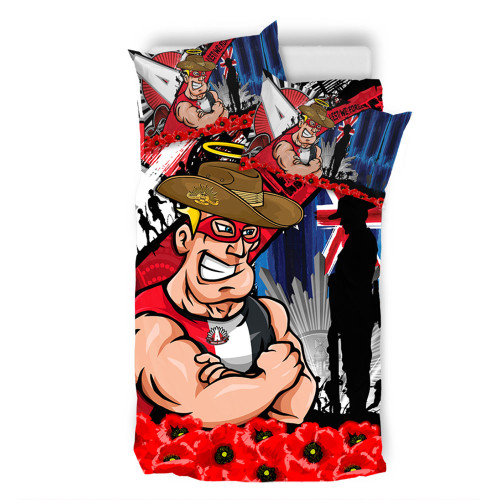 St Kilda Bedding Set Anzac Day Honor United In Spirit