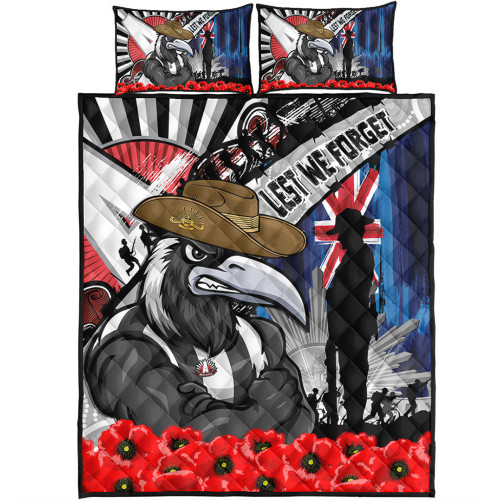 Collingwood Quilt Bed Set Anzac Day Honor United In Spirit Collingwood Quilt Bed Set Anzac Day Honor United In Spirit