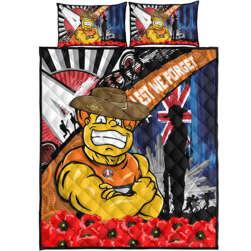 GWS GIANTS Quilt Bed Set Anzac Day Honor United In Spirit GWS GIANTS Quilt Bed Set Anzac Day Honor United In Spirit