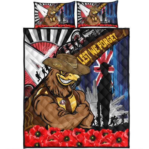 Hawthorn Quilt Bed Set Anzac Day Honor United In Spirit