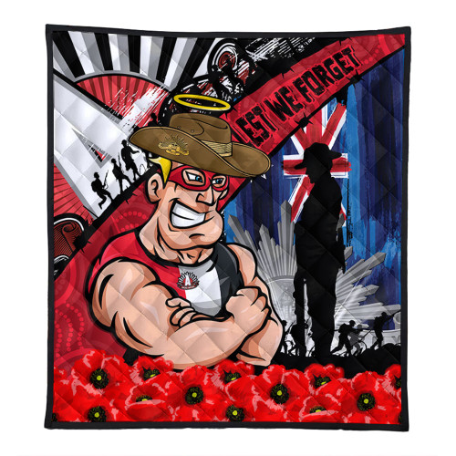 St Kilda Quilt Anzac Day Honor United In Spirit St Kilda Quilt Anzac Day Honor United In Spirit