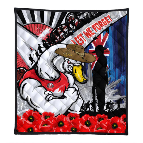 Sydney Swans Quilt Anzac Day Honor United In Spirit Sydney Swans Quilt Anzac Day Honor United In Spirit