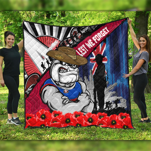 Western Bulldogs Quilt Anzac Day Honor United In Spirit Western Bulldogs Quilt Anzac Day Honor United In Spirit