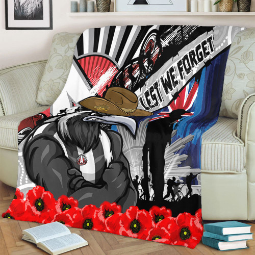 Collingwood Blanket Anzac Day Honor United In Spirit Collingwood Blanket Anzac Day Honor United In Spirit