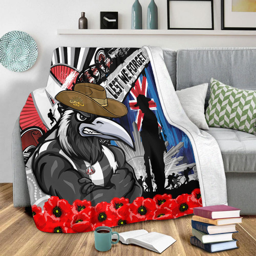 Collingwood Blanket Anzac Day Honor United In Spirit Collingwood Blanket Anzac Day Honor United In Spirit