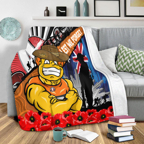 GWS GIANTS Blanket Anzac Day Honor United In Spirit GWS GIANTS Blanket Anzac Day Honor United In Spirit