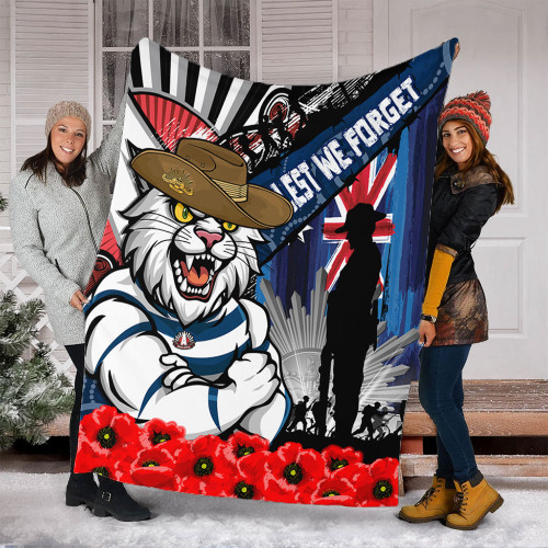 Geelong Cats Blanket Anzac Day Honor United In Spirit Geelong Cats Blanket Anzac Day Honor United In Spirit