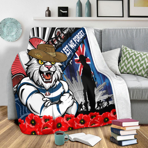 Geelong Cats Blanket Anzac Day Honor United In Spirit Geelong Cats Blanket Anzac Day Honor United In Spirit