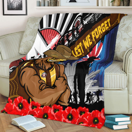 Hawthorn Blanket Anzac Day Honor United In Spirit Hawthorn Blanket Anzac Day Honor United In Spirit