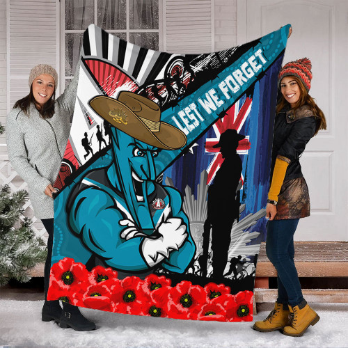 Port Adelaide Blanket Anzac Day Honor United In Spirit Port Adelaide Blanket Anzac Day Honor United In Spirit