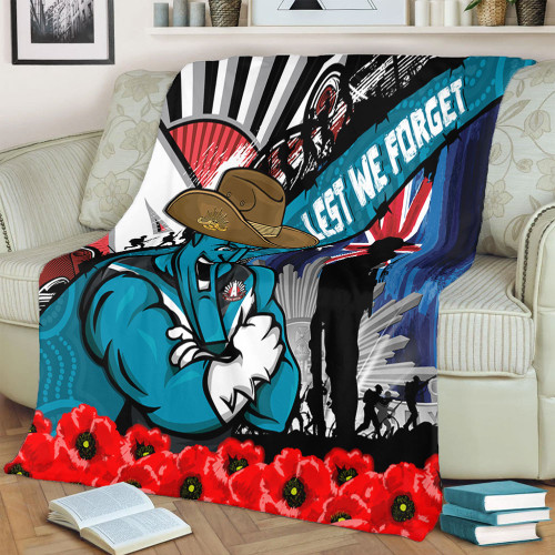Port Adelaide Blanket Anzac Day Honor United In Spirit Port Adelaide Blanket Anzac Day Honor United In Spirit