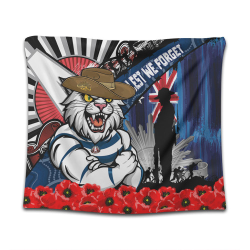 Geelong Cats Tapestry Anzac Day Honor United In Spirit Geelong Cats Tapestry Anzac Day Honor United In Spirit