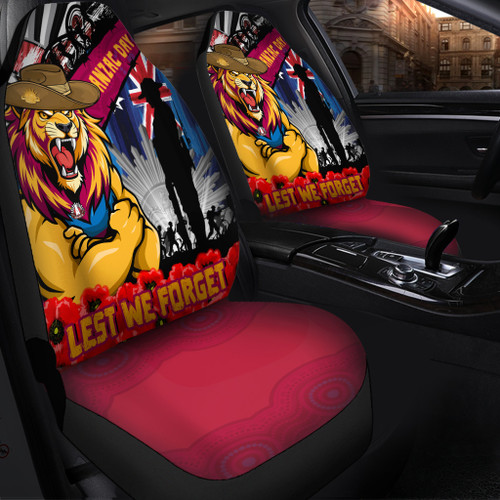 Brisbane Lions Car Seat Cover Anzac Day Honor United In Spirit Brisbane Lions Car Seat Cover Anzac Day Honor United In Spirit