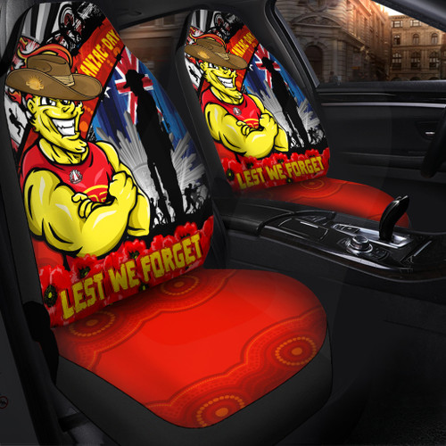 Gold Coast SUNS Car Seat Cover Anzac Day Honor United In Spirit