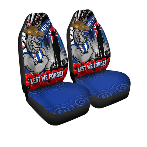 North Melbourne Car Seat Cover Anzac Day Honor United In Spirit